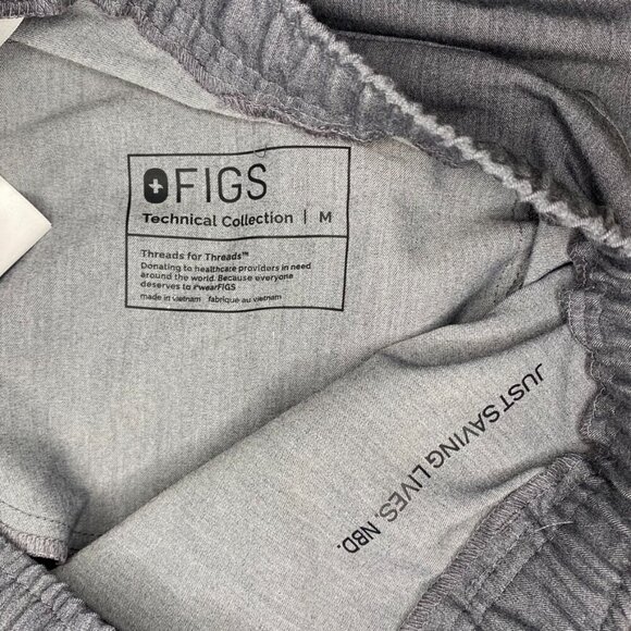 FIGS Mens Tansen Technical Collection Grey Jogger Scrub Pant Medical Nurse Sz M - Picture 8 of 9